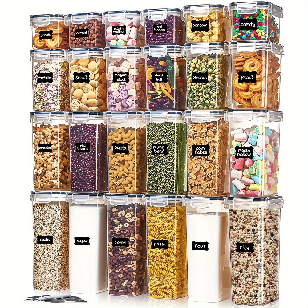 Kitchen Gadgets Design - 24-teiliges Lebensmittel-Aufbewahrungsset 12 Behälter 12 Deckel