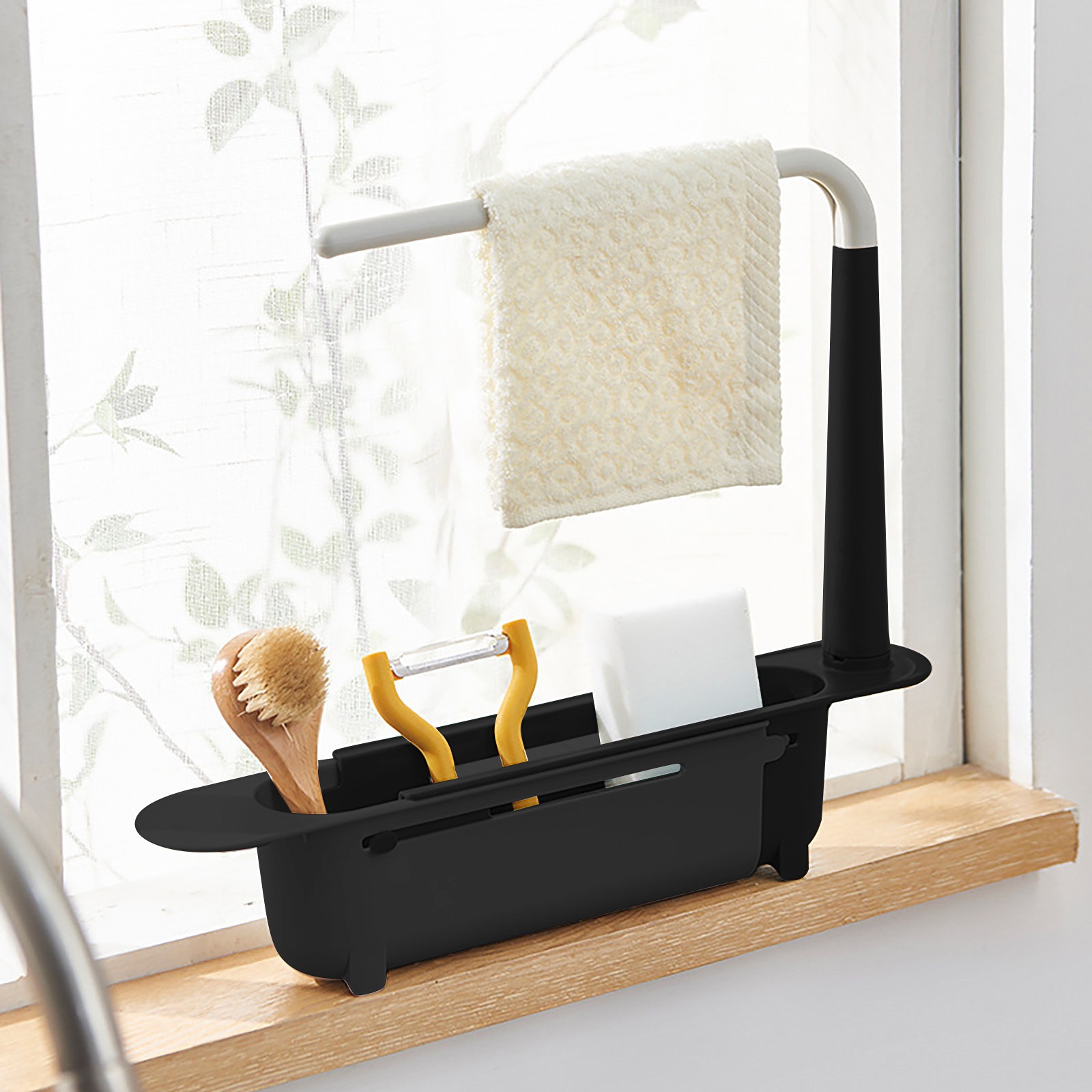 Kitchen Gadgets Rack Storage - Teleskop Spüle Regal Abtropffläche Rack Küche