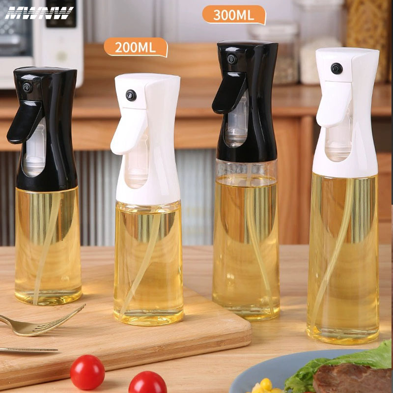 Kitchen Gadgets Oil Spray - 500 ml schwarze Küchenölflasche, Speiseölspray, 200