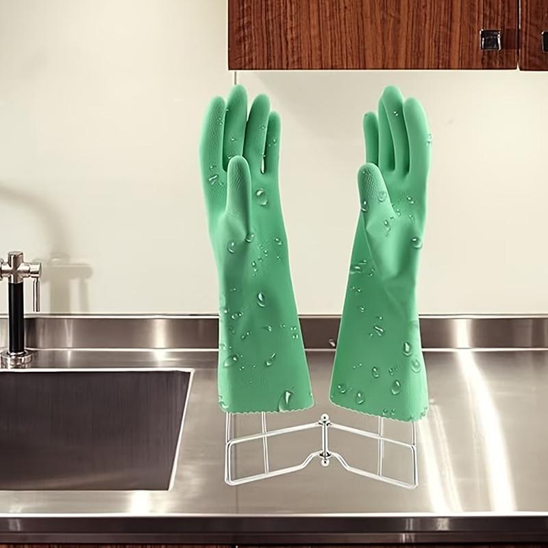 Kitchen Gadgets Rack Storage - Faltbarer Vertikaler Abtropfständer Mehrzweck-Doppel-Küchenhandschuhhalter Trocknungs- und