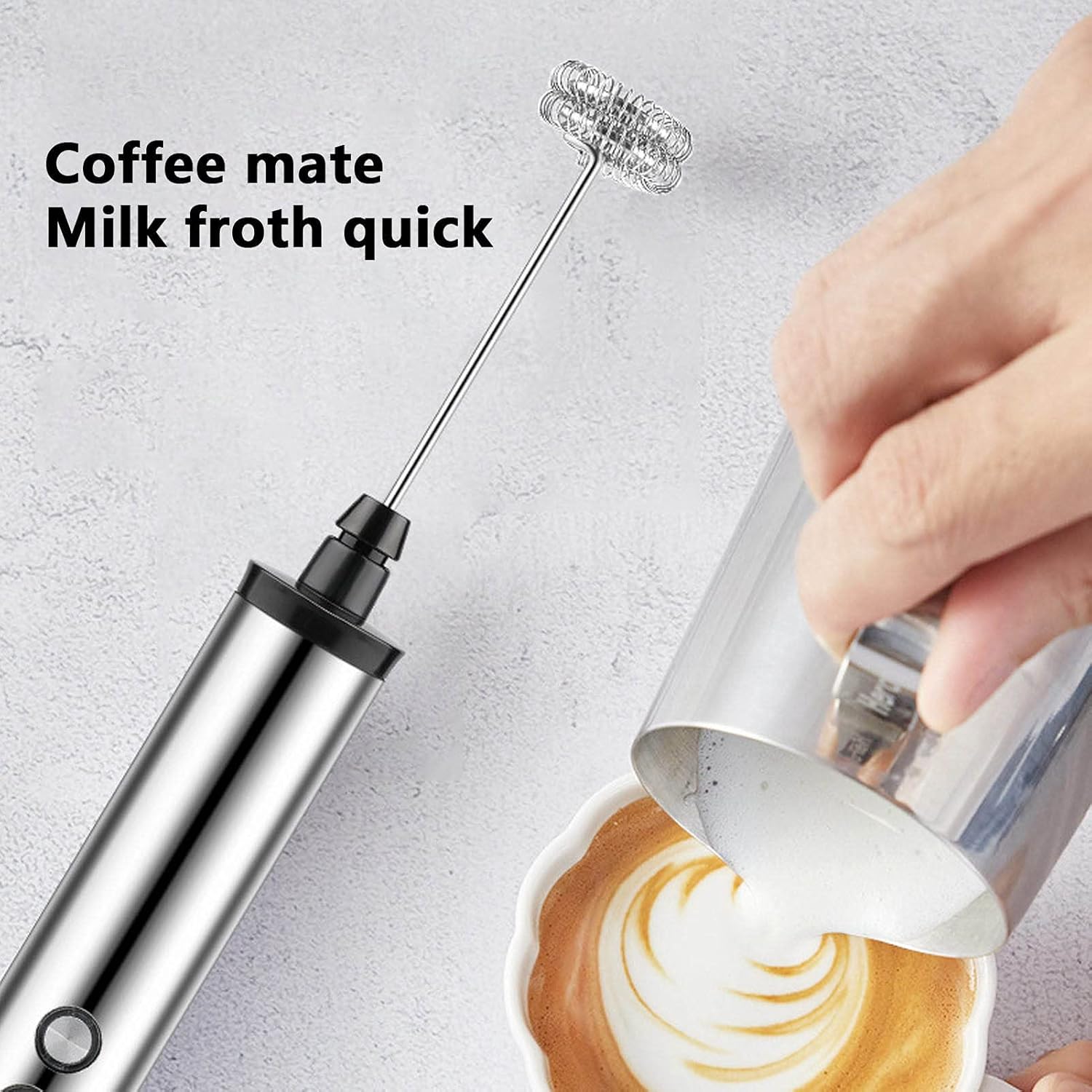 Quirky Kitchen Gadgets - Magpie 3-in-1 Handmixer Elektrischer Milchaufschäumer Getränkemixer