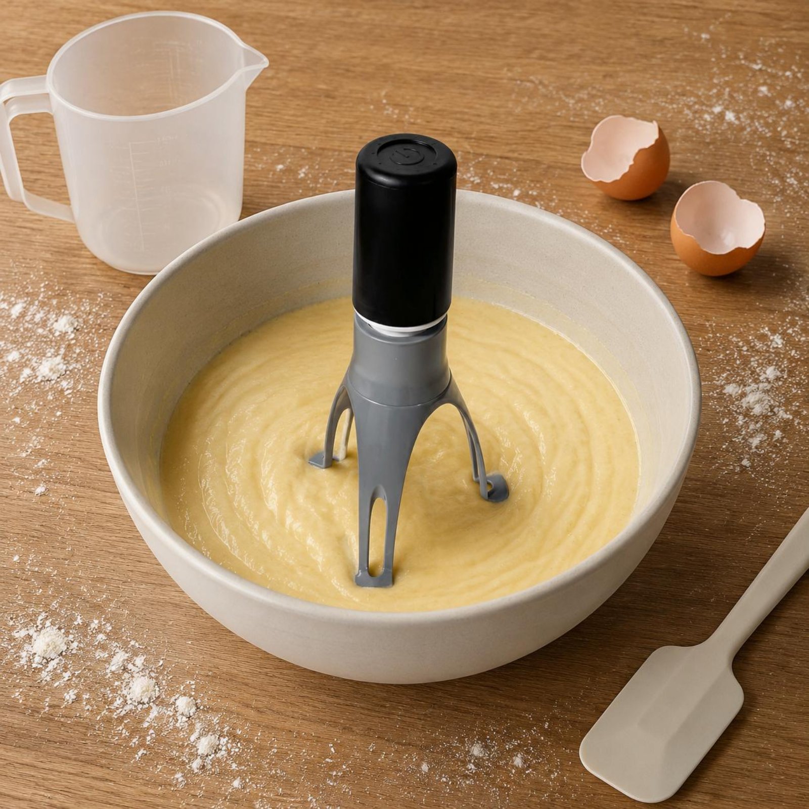 Quirky Kitchen Gadgets - Automatischer Dreieck-Rührer - Elektrischer Freihand-Eierquirl &