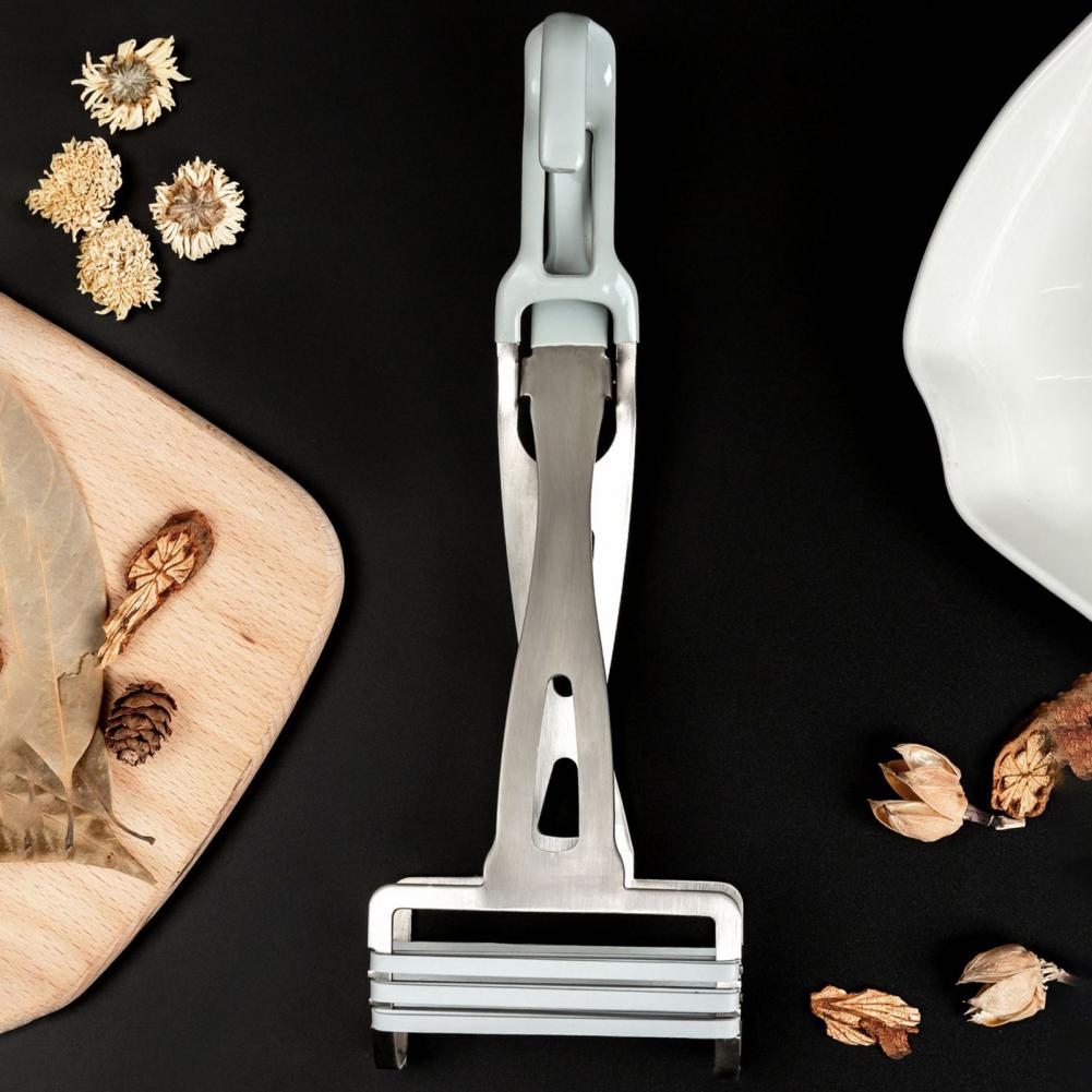 Kitchen Gadgets Set - Küchenhelfer, Edelstahl, Gemüseklammer, Edelstahl, Verbrühschutz, Plattenklemmen-Set