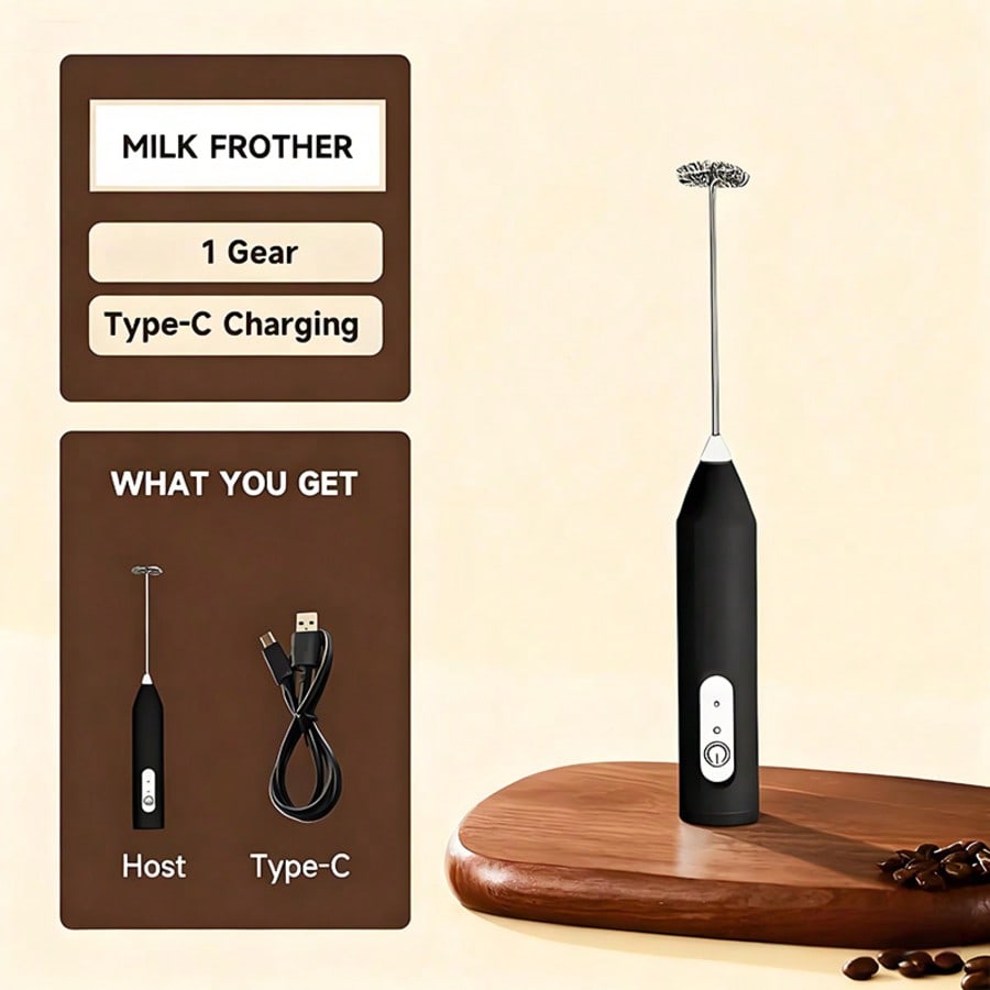 Kitchen Gadgets Design - 1er-Pack Handmixer, elektrischer Mixer, Eierschläger, Milchaufschäumer,