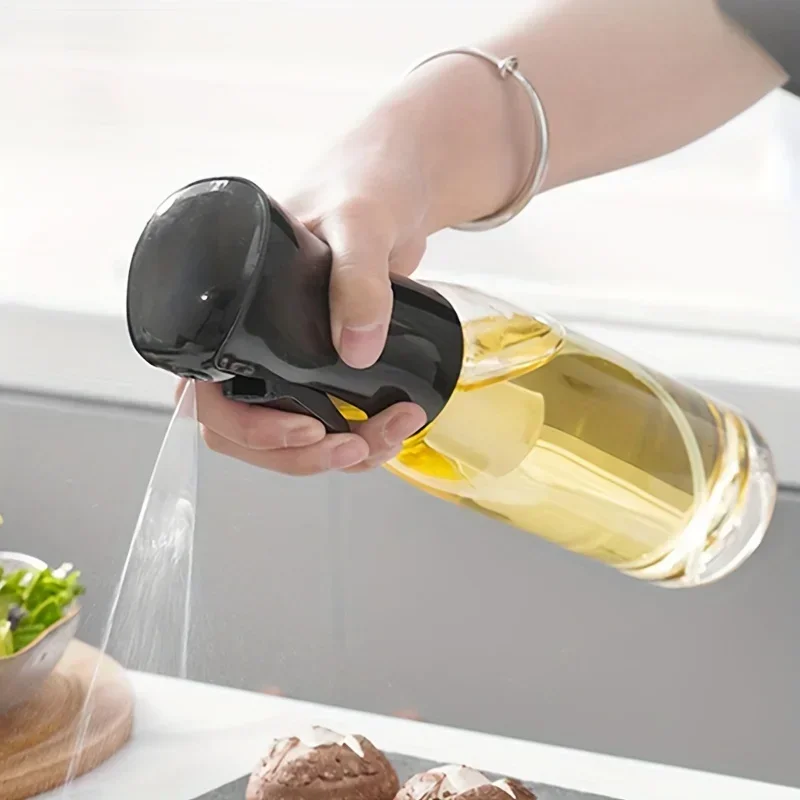Kitchen Gadgets Oil Spray - 200/300/500ml Ölsprühflasche Olivenölsprühflasche Küchen-Kochspender Camping-Backessig-Sojasoßen-Sprühbehälter