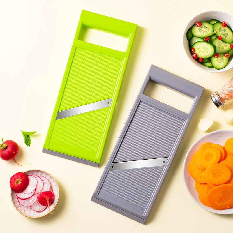 Mandoline Slicer - Multifunktions-Gemüseschneider mit Stahlklinge, Mandolinenschneider, Kartoffelschäler, Karotte,