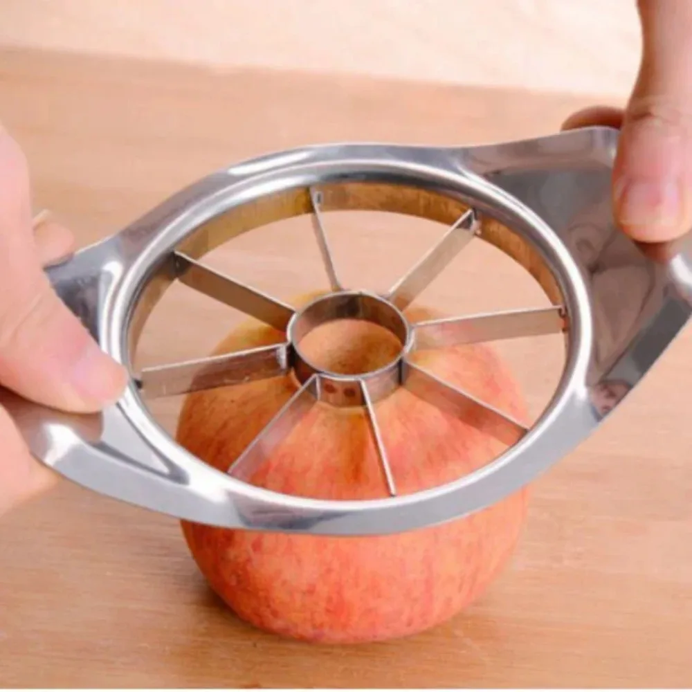 Kitchen Gadgets Design - Küchenhelfer: Edelstahl-Apfelschneider mit Komfortgriff, Gemüse- und