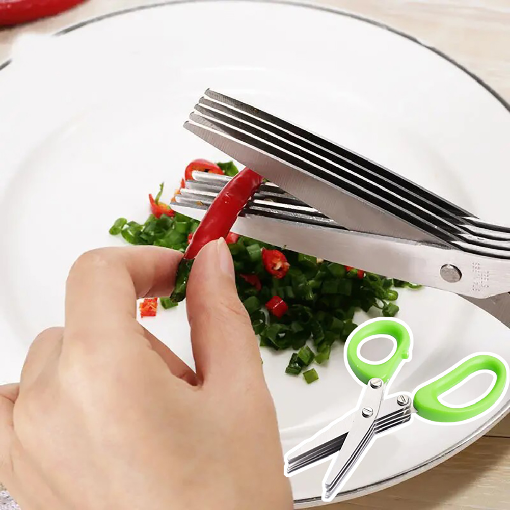 Kräuterschere aus Edelstahl, F – Herb Scissors 5 Blade Bewertung und Preis
