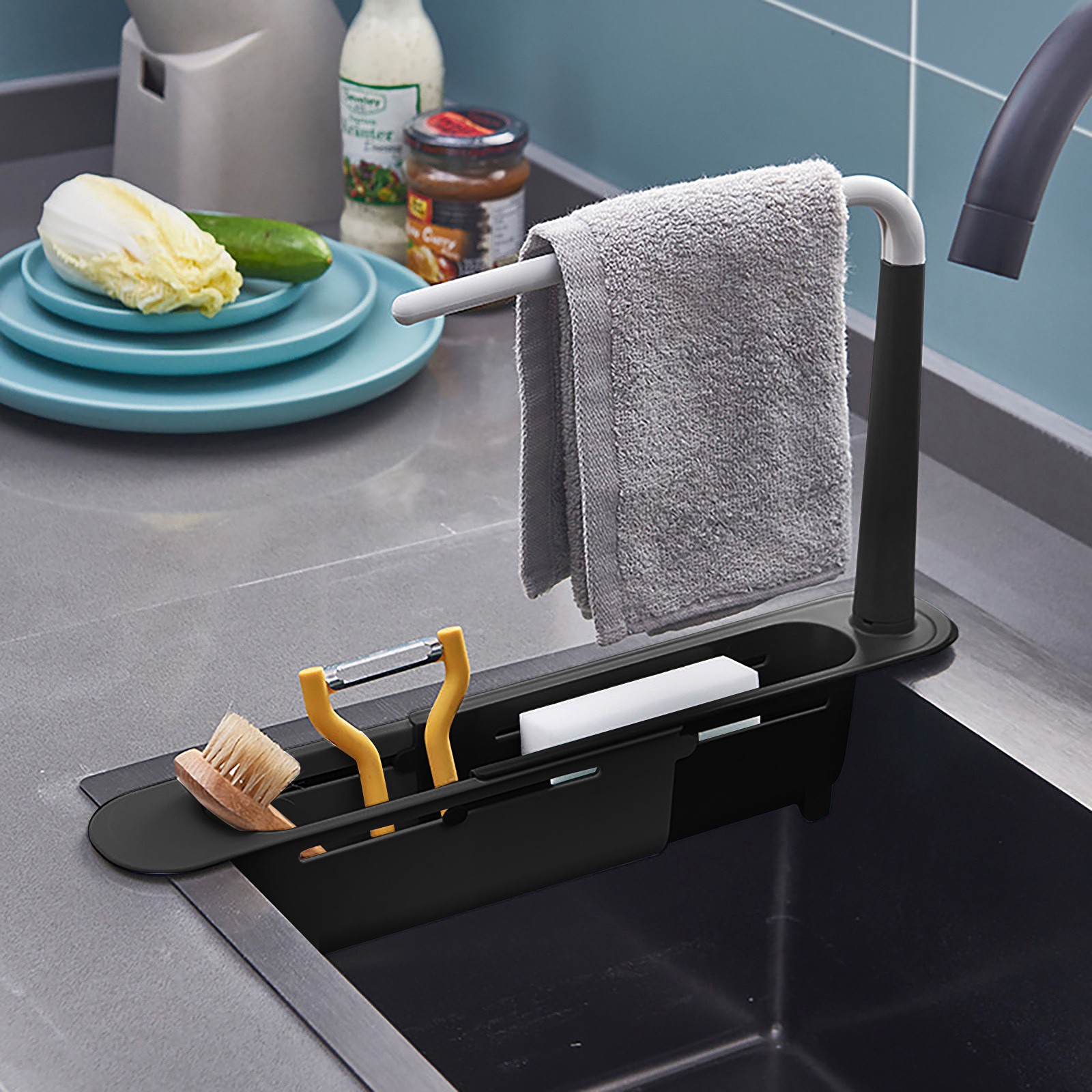 Teleskop Spüle Regal Abtropffl – Kitchen Gadgets Rack Storage Bewertung und Preis