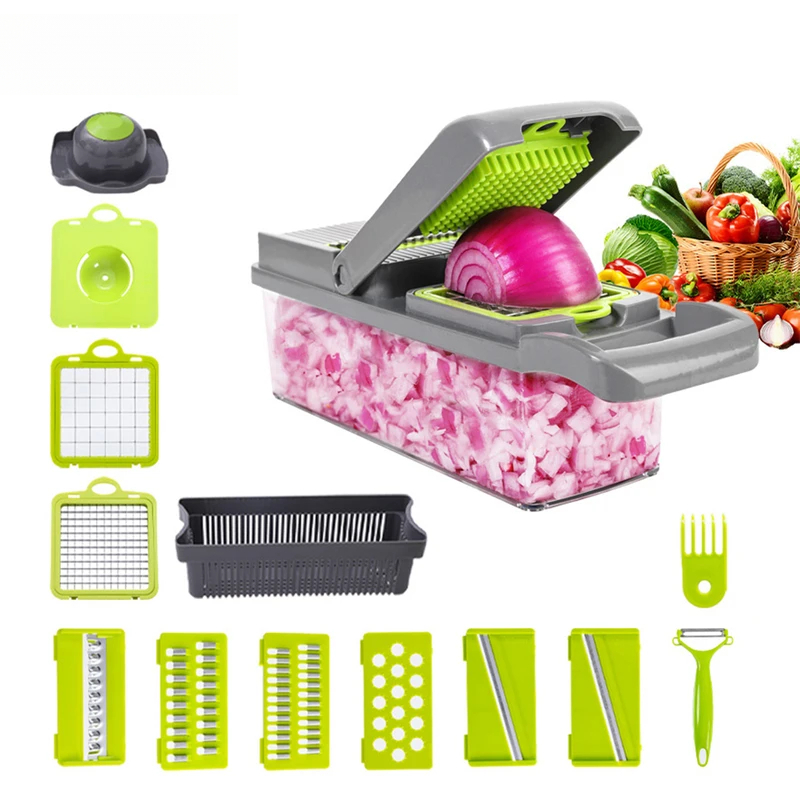 16-in-1 Multifunktionaler Gemü – Mandoline Slicer Bewertung und Preis