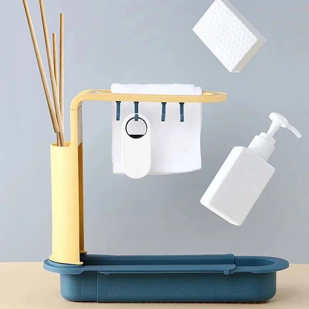 Teleskopischer Spülbecken-Orga – Kitchen Gadgets Rack Storage Bewertung und Preis