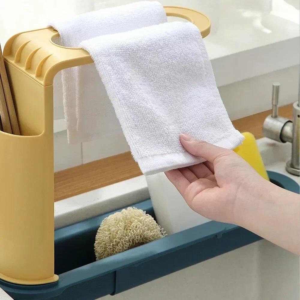 Teleskopischer Spülbecken-Orga – Kitchen Gadgets Rack Storage Bewertung und Preis