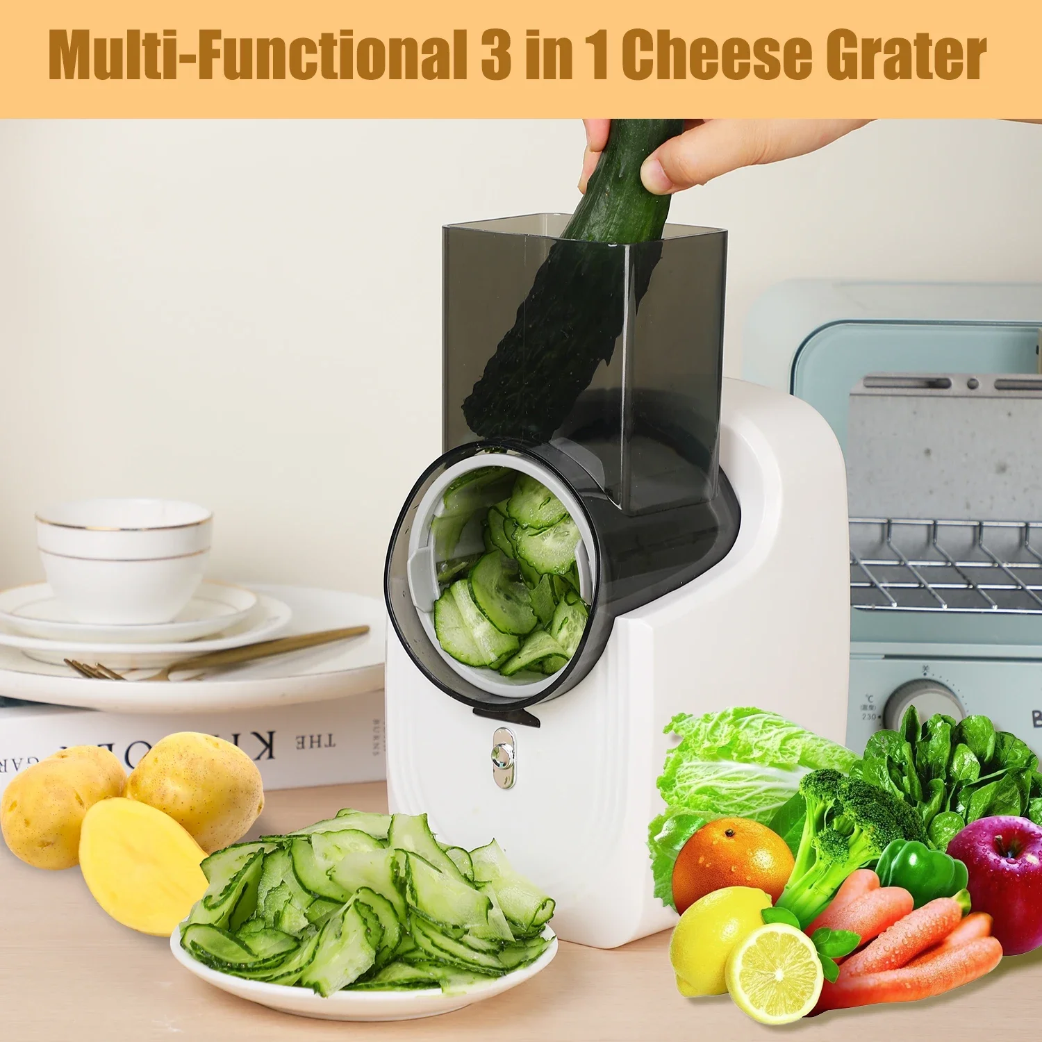 Elektrische Käsereibe, elektri – Mandoline Slicer Bewertung und Preis
