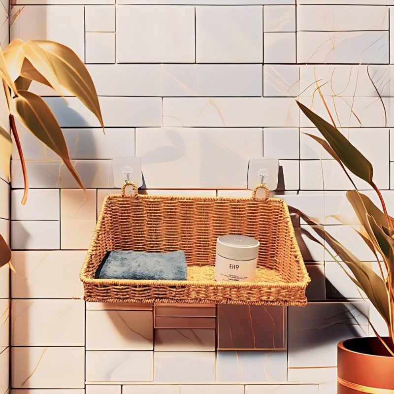 Gewebter Rattan-Hängekorb mit  – Kitchen Gadgets Rack Storage Bewertung und Preis