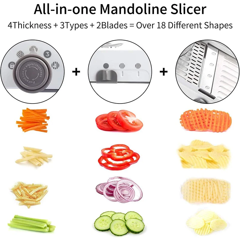Edelstahl-Mandoline-Schneider, – Mandoline Slicer Bewertung und Preis