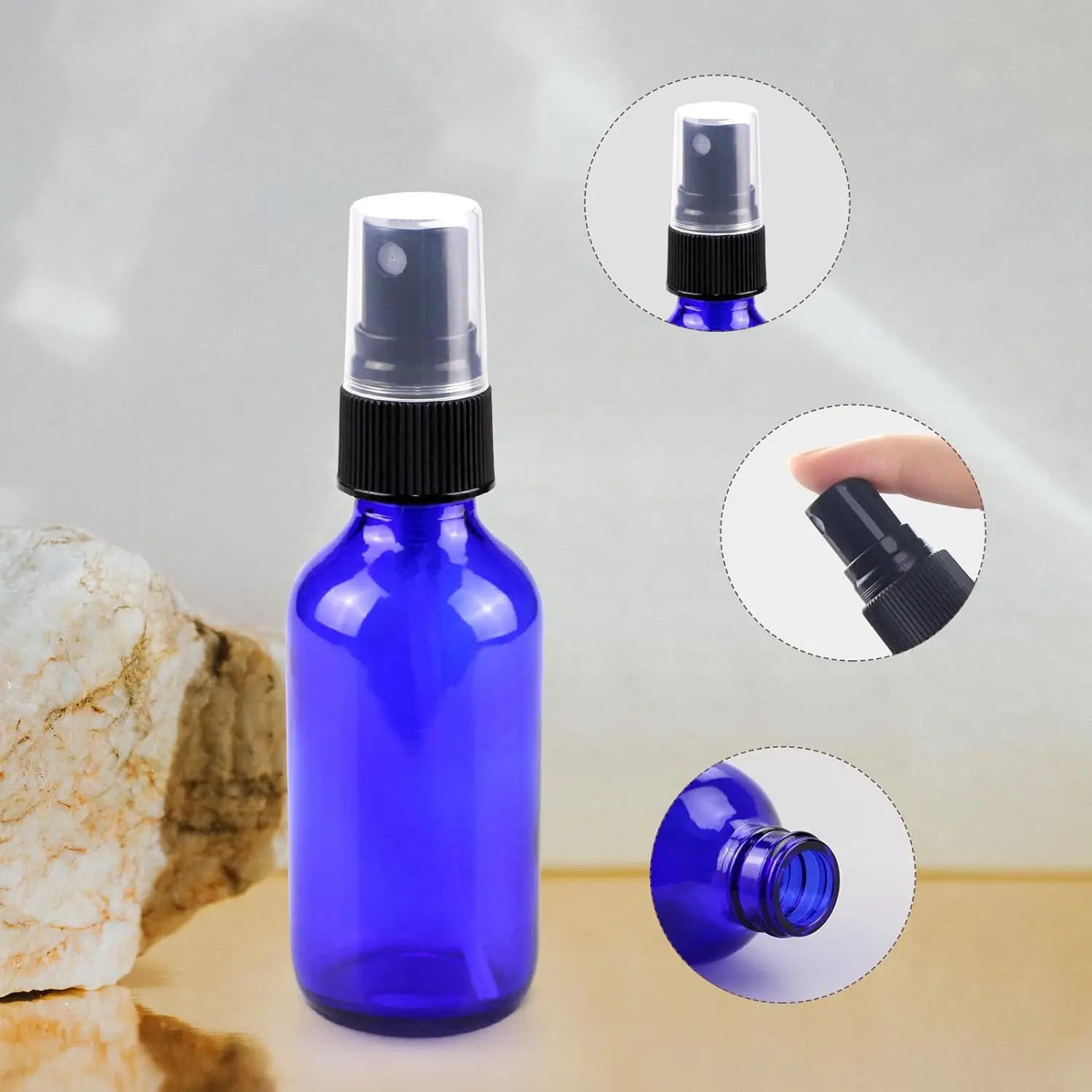 1 Stück 5 ml/100 ml blaue Glas – Kitchen Gadgets Oil Spray Bewertung und Preis