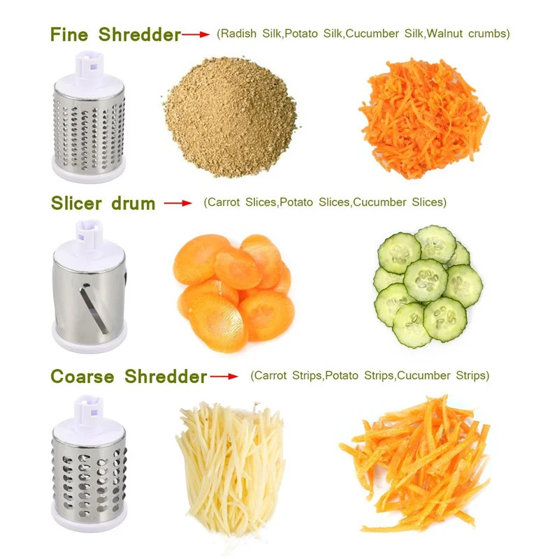 Manuelle Rotations-Käsereibe f – Mandoline Slicer Bewertung und Preis