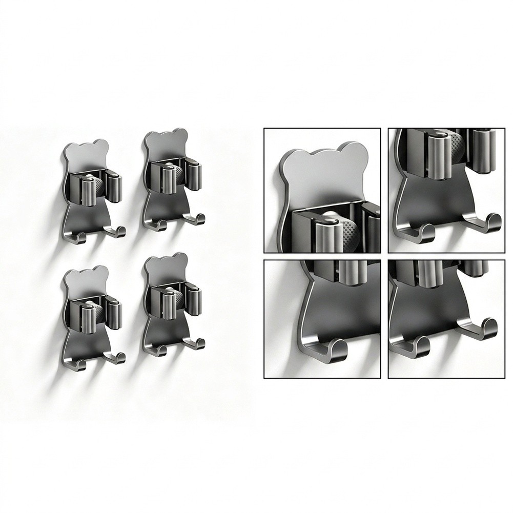 Automatischer Klemm-Mopphalter – Kitchen Gadgets Rack Storage Bewertung und Preis